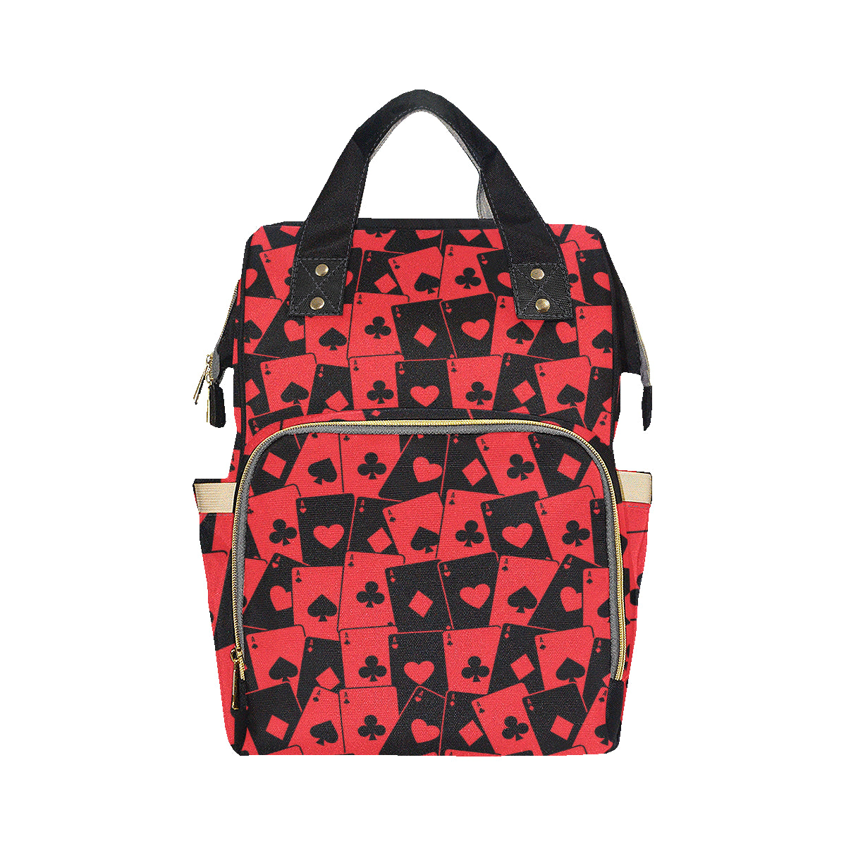 Poker Cards Pattern Print Design A01 Diaper Bag Backpack