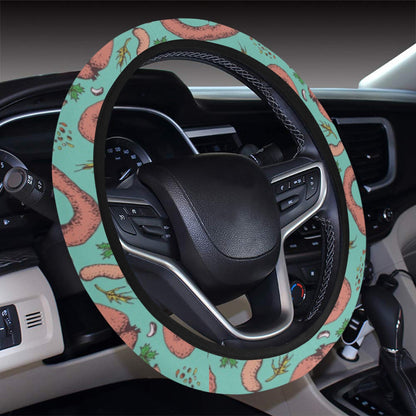 Sausage Print Design LKS303 Steering Wheel Cover with Elastic Edge