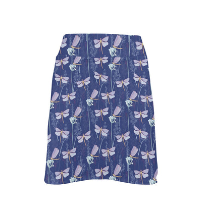Dragonfly Print Design LKS401 17" Golf & Pickleball Skort with Pockets