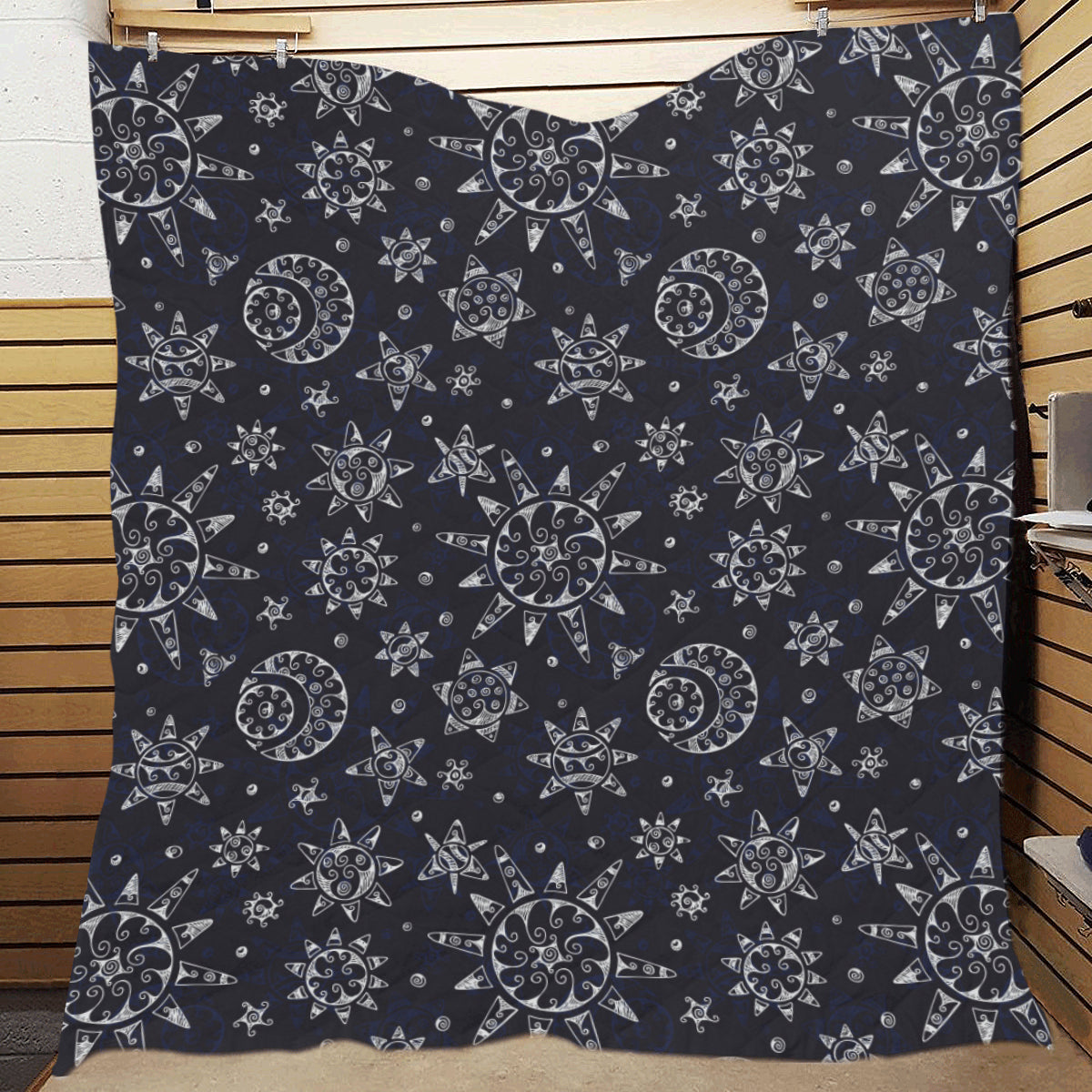 Sun Moon Pattern Premium Quilt