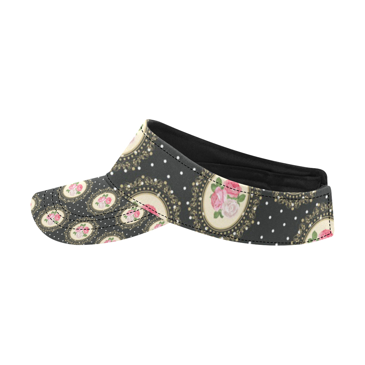 Rose Pattern Print Design RO015 Unisex Sun Visor