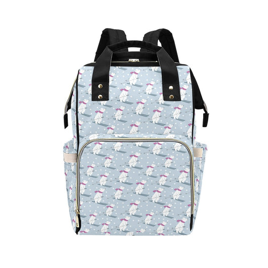 Ski Print Design LKS307 Diaper Bag Backpack