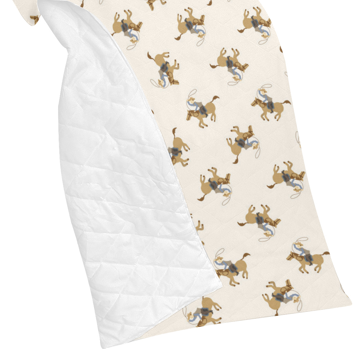Cowboy Pattern Print Design 01 Premium Quilt