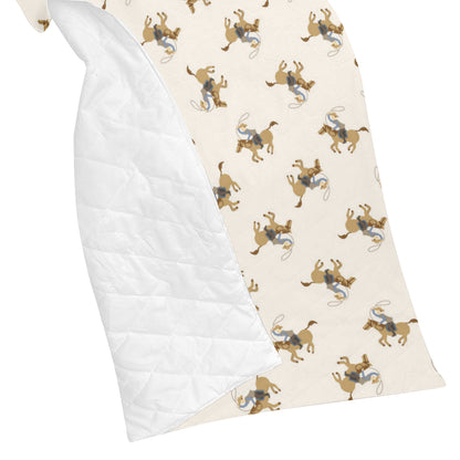 Cowboy Pattern Print Design 01 Premium Quilt