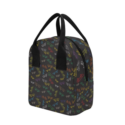 Skateboard Print Design LKS301 Insulated Lunch Bag