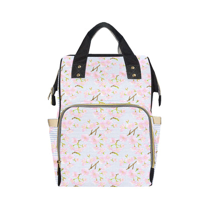 Pink Cherry Blossom Sakura Diaper Bag Backpack