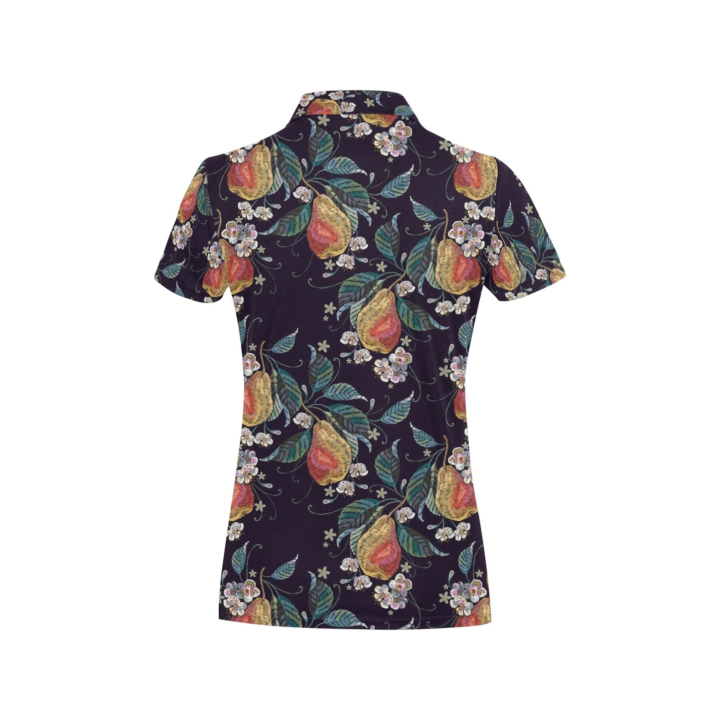 Pear Pattern Print Design PE02 Women's Polo Shirt