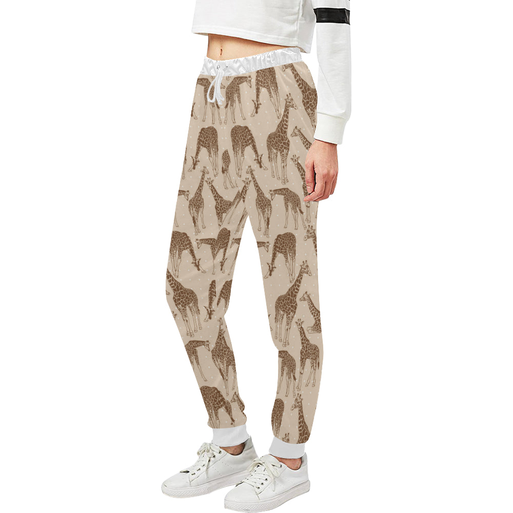 Giraffe Pattern Design Print Unisex Sweatpants