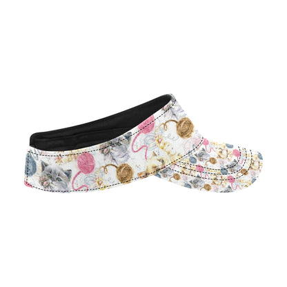 Cat Playing Yarn Pattern Print Design 07 Unisex Sun Visor