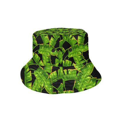 Banana Leaf Pattern Print Design BL06 Unisex Bucket Hat