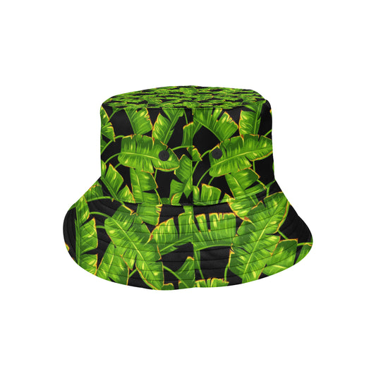 Banana Leaf Pattern Print Design BL06 Unisex Bucket Hat