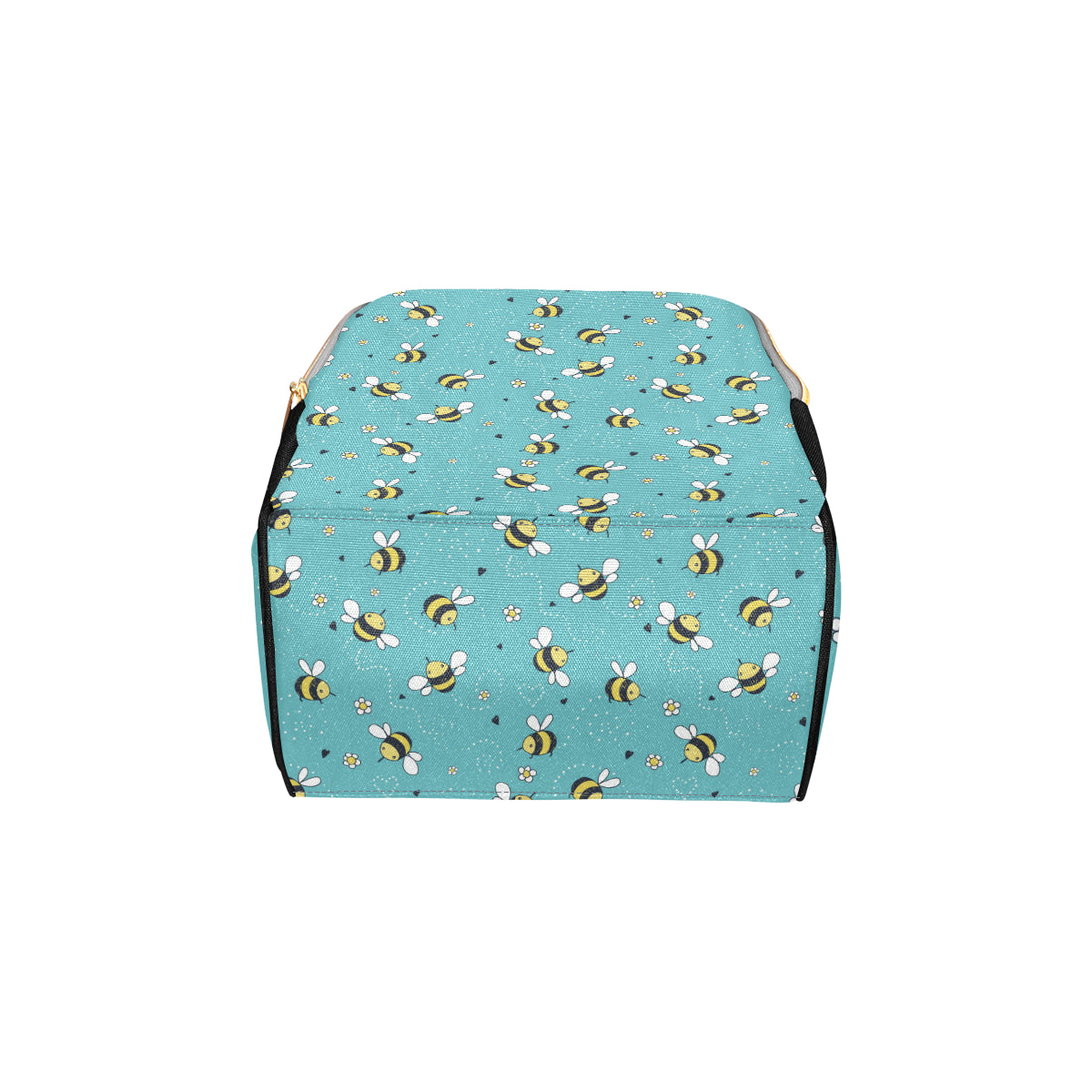 Bee Pattern Print Design BEE02 Diaper Bag Backpack