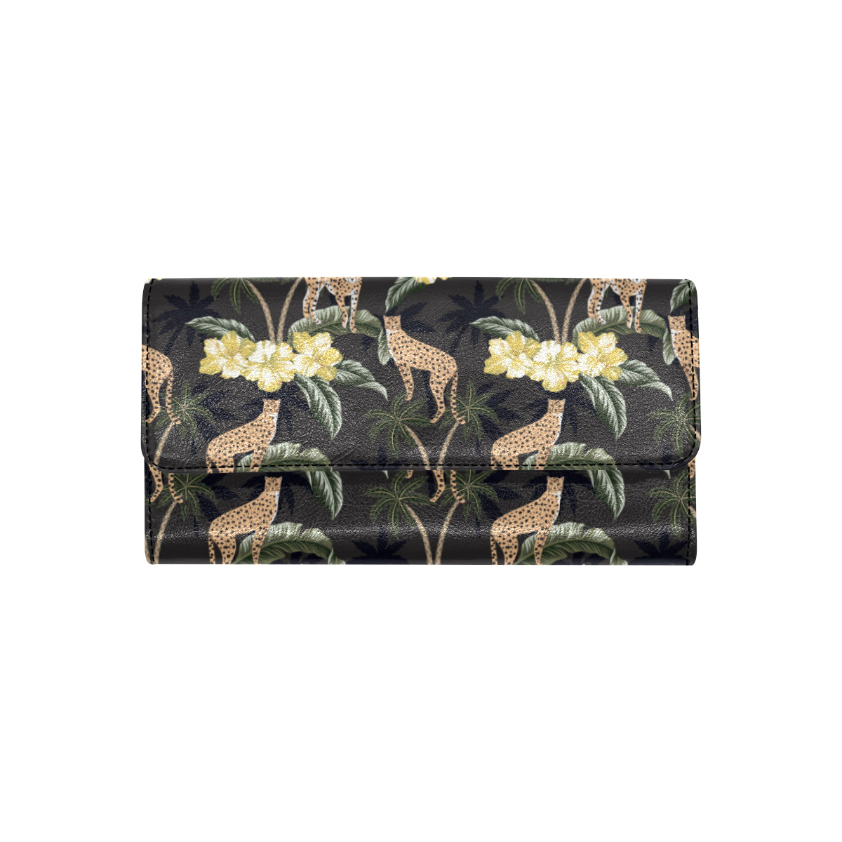 Cheetah Pattern Print Design 04 Women's Trifold Wallet