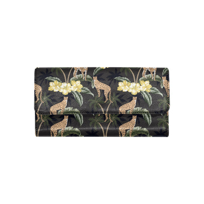 Cheetah Pattern Print Design 04 Women's Trifold Wallet
