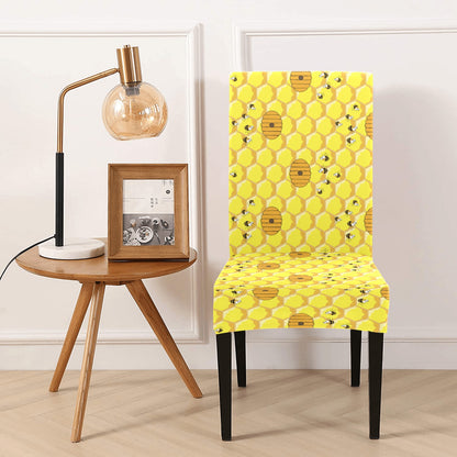 Honey Bee Print Design LKS303 Dining Chair Slipcover