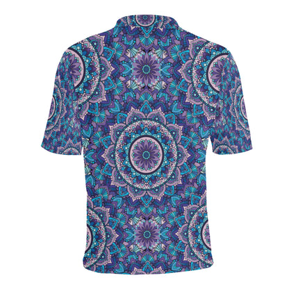 Mandala Pattern Print Design 04 Men Polo Shirt