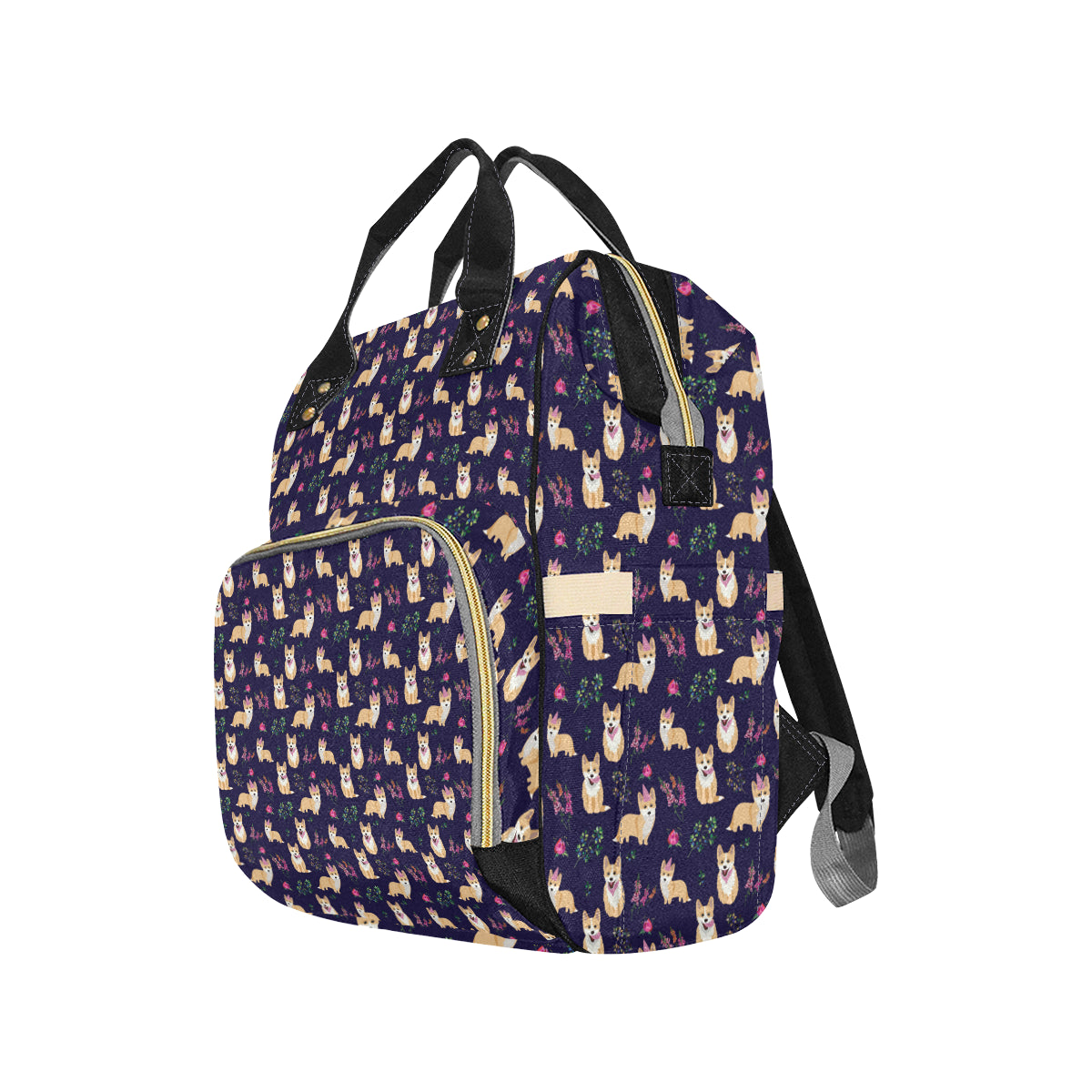 Pembroke Welsh Corgis Pattern Print Design A06 Diaper Bag Backpack