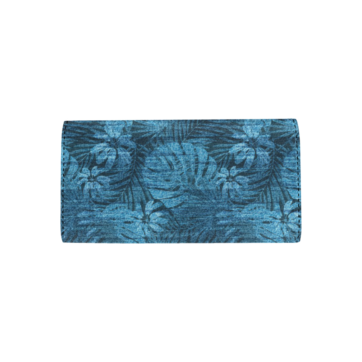 Jean Tropical Pattern Print Design 04 Women's Trifold Wallet