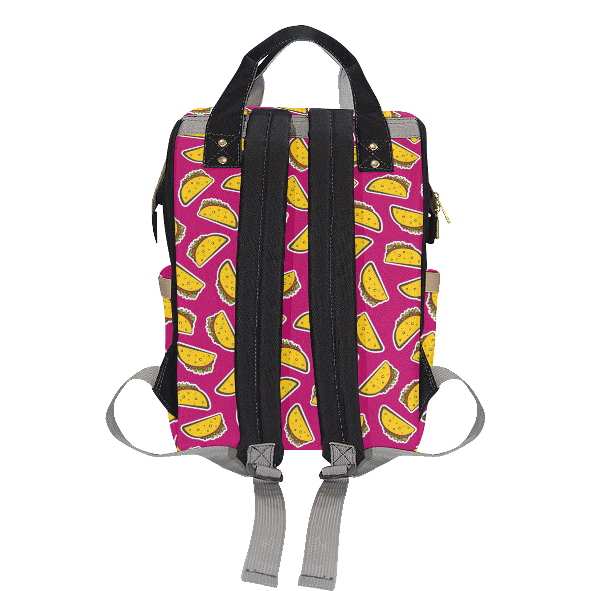 Taco Pattern Print Design TC01 Diaper Bag Backpack