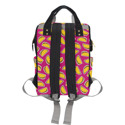 Taco Pattern Print Design TC01 Diaper Bag Backpack
