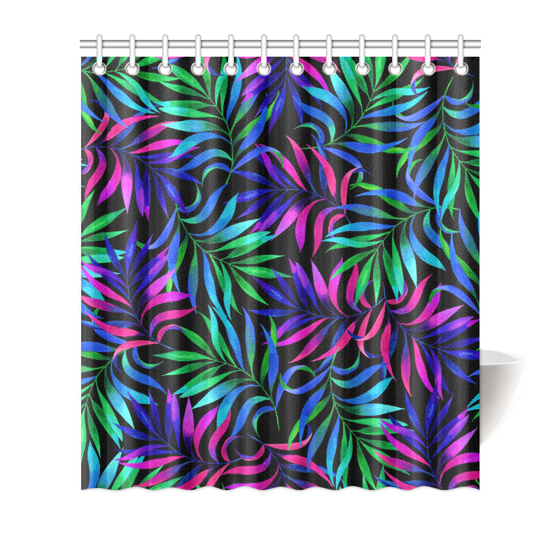 Tropical Flower Pattern Print Design TF010 Shower Curtain