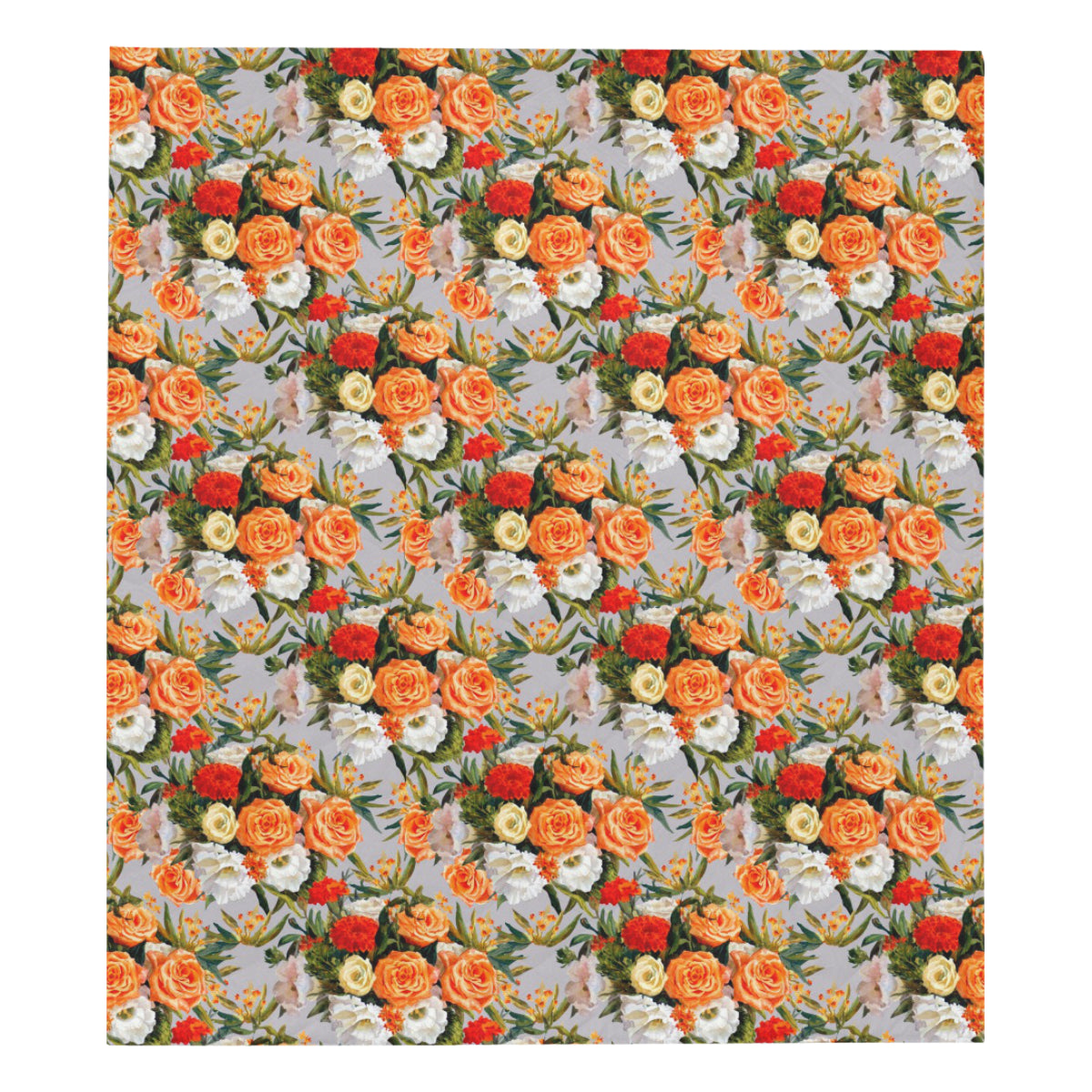 Lisianthus Pattern Print Design LT04 Premium Quilt