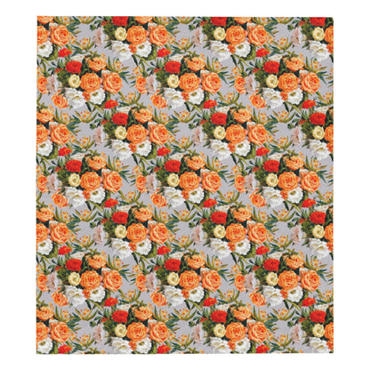 Lisianthus Pattern Print Design LT04 Premium Quilt