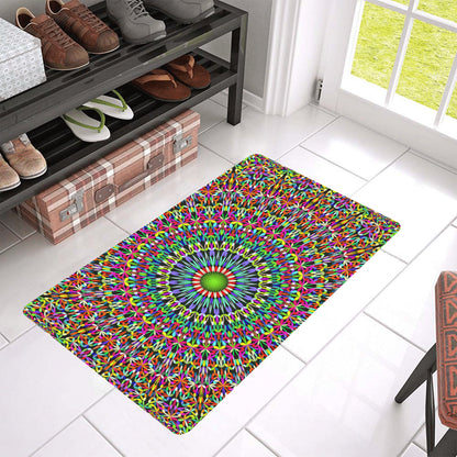 Bohemian Colorful Style Print Rubber Doormat