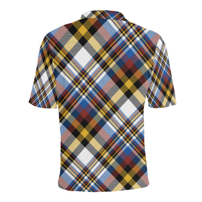 Madras Pattern Print Design 01 Men Polo Shirt