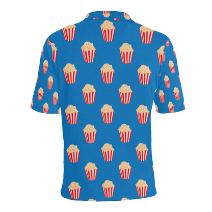 Popcorn Pattern Print Design A04 Men Polo Shirt