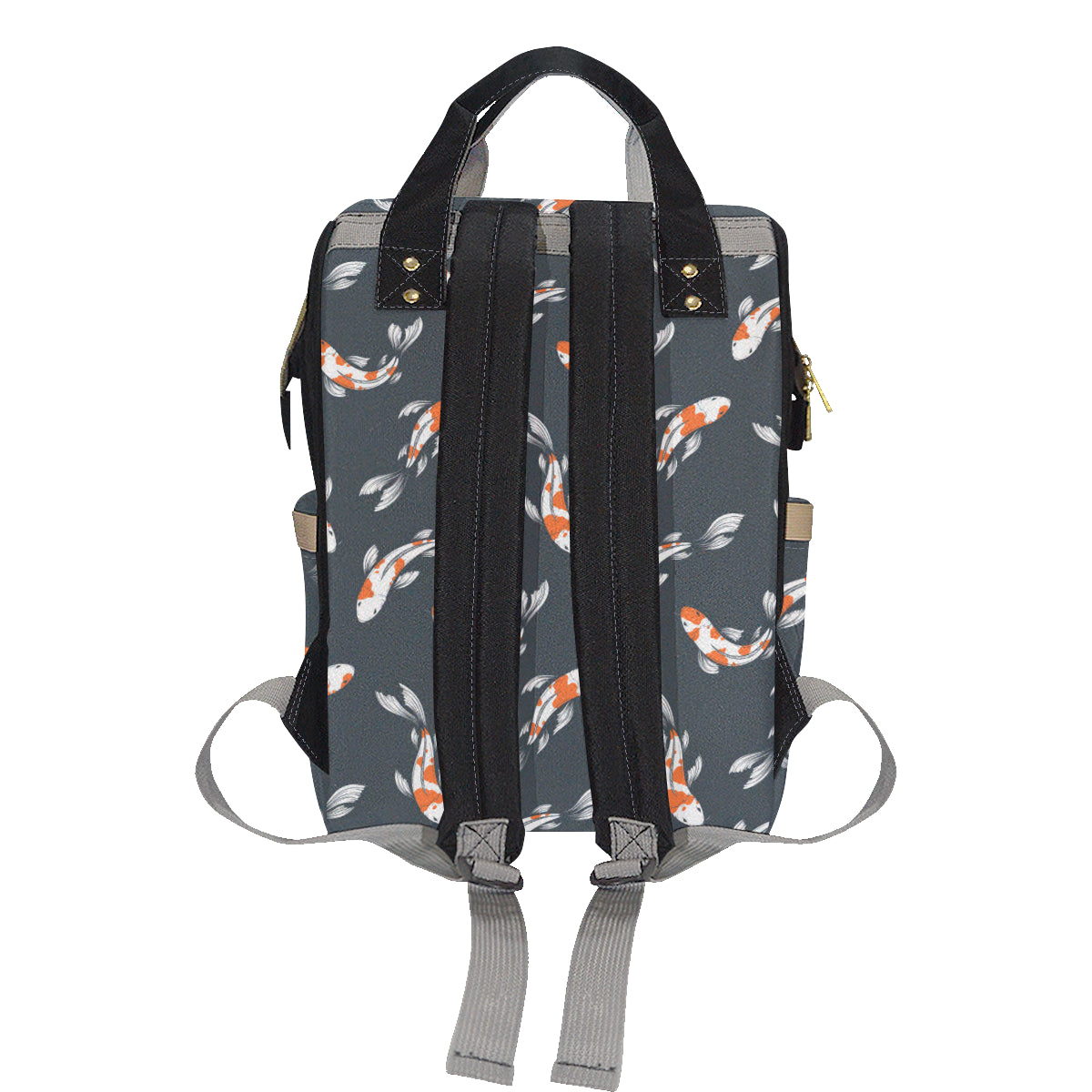 KOI Fish Pattern Print Design 04 Diaper Bag Backpack