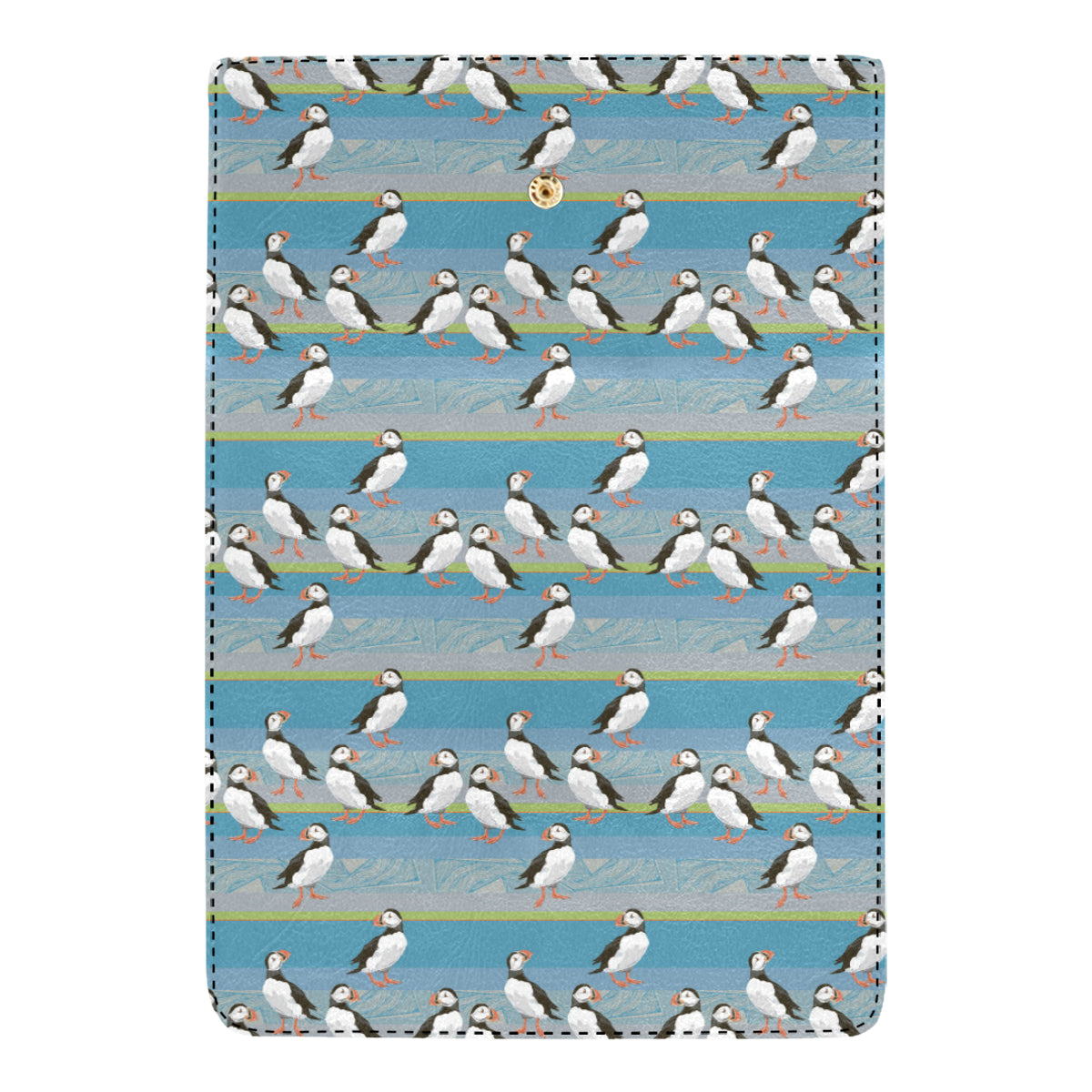 Puffin Pattern Print Design A01 Women's Trifold Wallet
