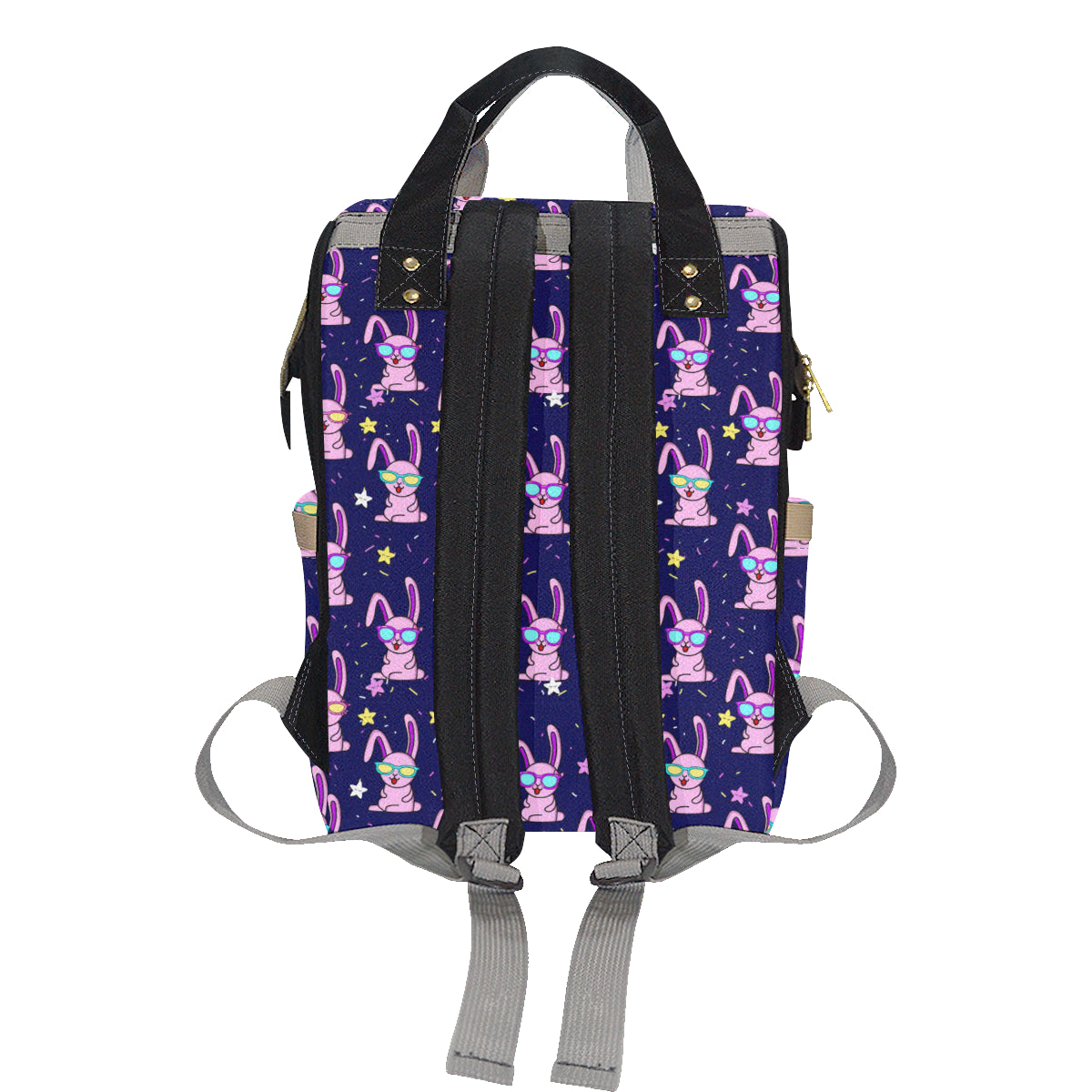 Rabbit Baby Pattern Print Design RB015 Diaper Bag Backpack
