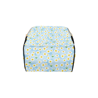 Daisy Pattern Print Design DS010 Diaper Bag Backpack