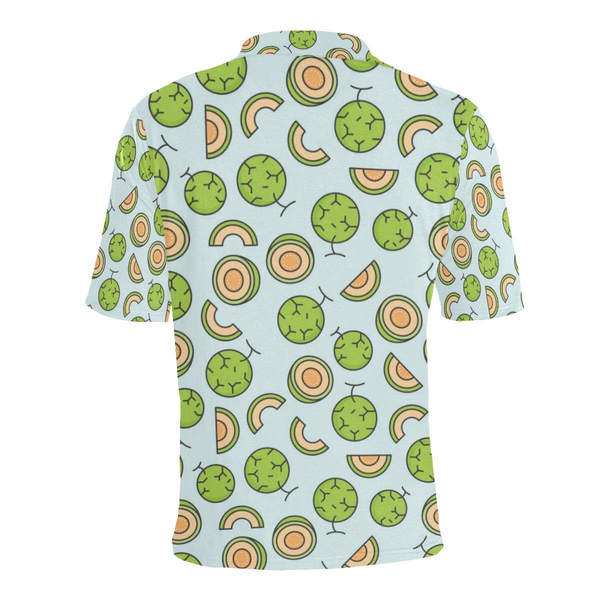 Cantaloupe Pattern Print Design 02 Men Polo Shirt