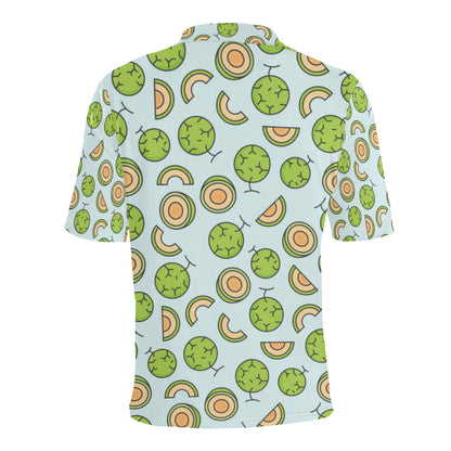 Cantaloupe Pattern Print Design 02 Men Polo Shirt