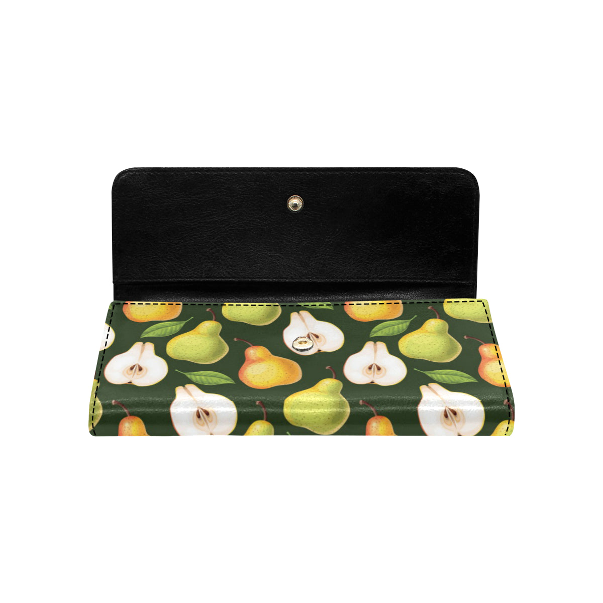 Pear Pattern Print Design PE06 Women's Trifold Wallet