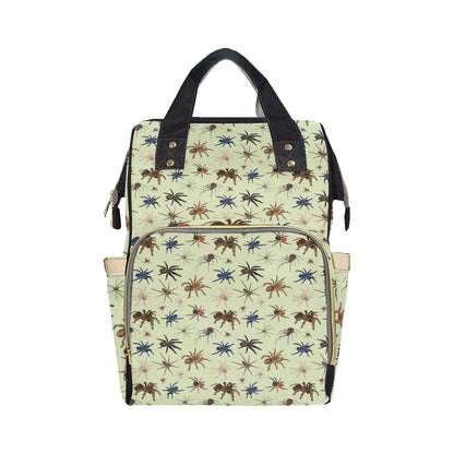 Tarantula Pattern Print Design 02 Diaper Bag Backpack