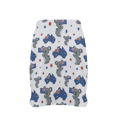 Koala Australia Day Themed Design 17" Golf & Pickleball Skort with Pockets