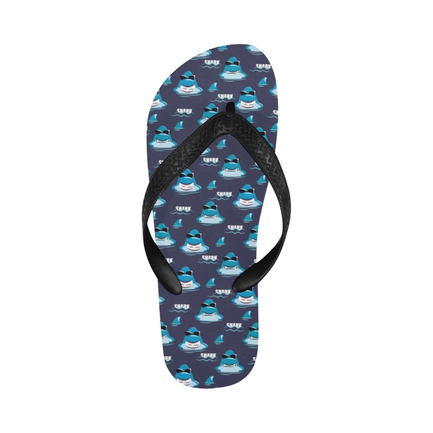 Shark Print Design LKS309 Flip Flops