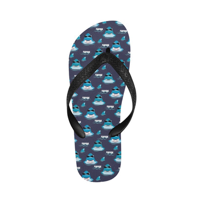 Shark Print Design LKS309 Flip Flops