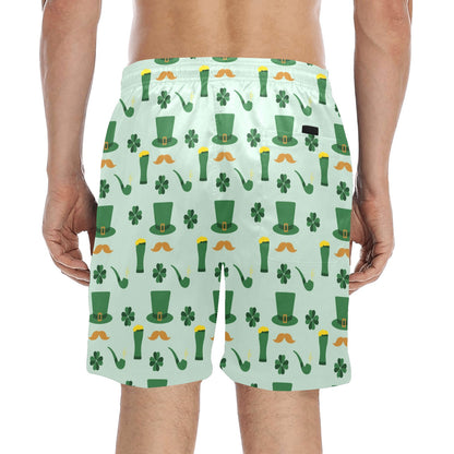 St Patricks Day Print Design LKS304 Men's Swim Trunks Beach Shorts