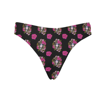 Day of the Dead Makeup Girl Women's Thongs