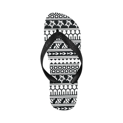 Samoan Pattern Print Design LKS303 Flip Flops