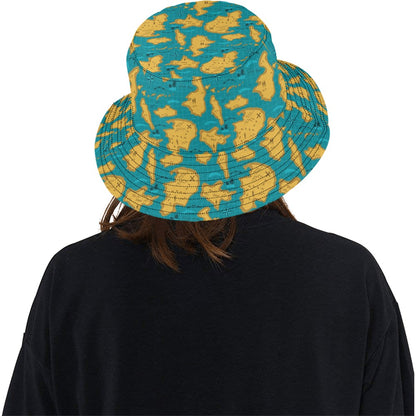 World Map Print Design LKS301 Unisex Bucket Hat