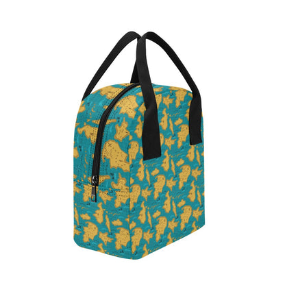 World Map Print Design LKS301 Insulated Lunch Bag