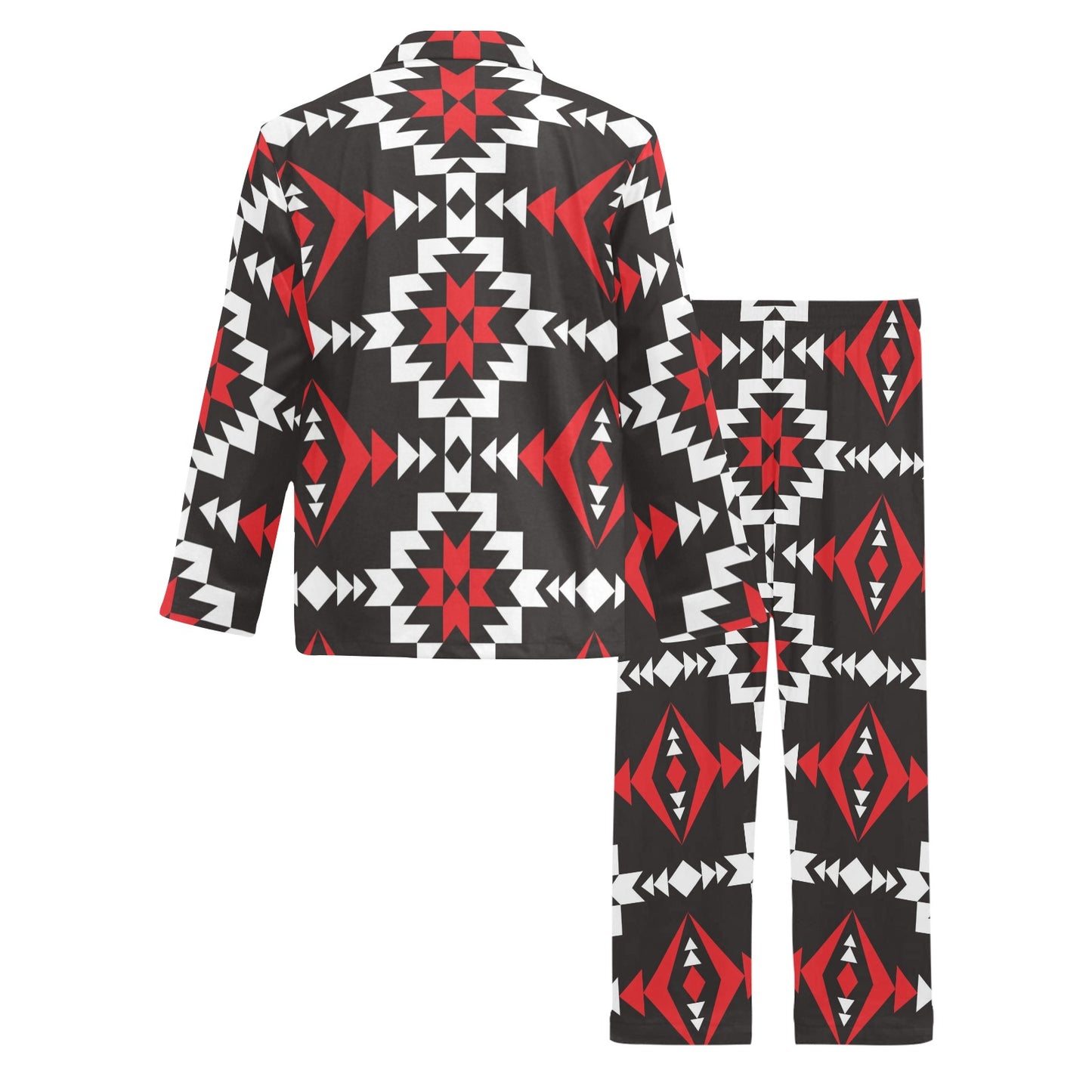Navajo Pattern Print Design A02 Men's Long Pajama Set