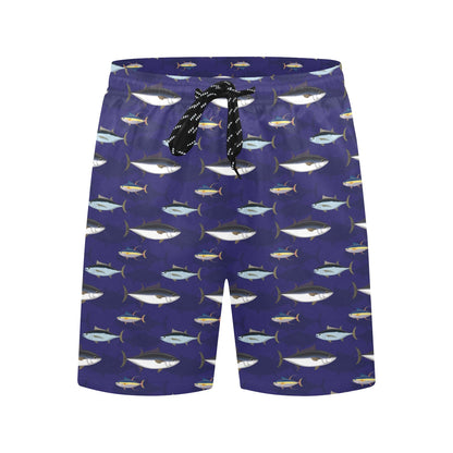 Tuna Fish Print Design LKS304 Men's Swim Trunks Beach Shorts