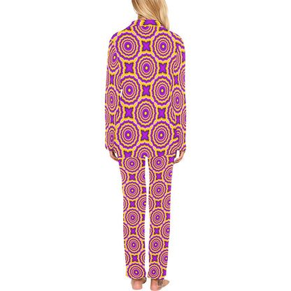 Optical illusion Expansion Women's Long Pajama Set