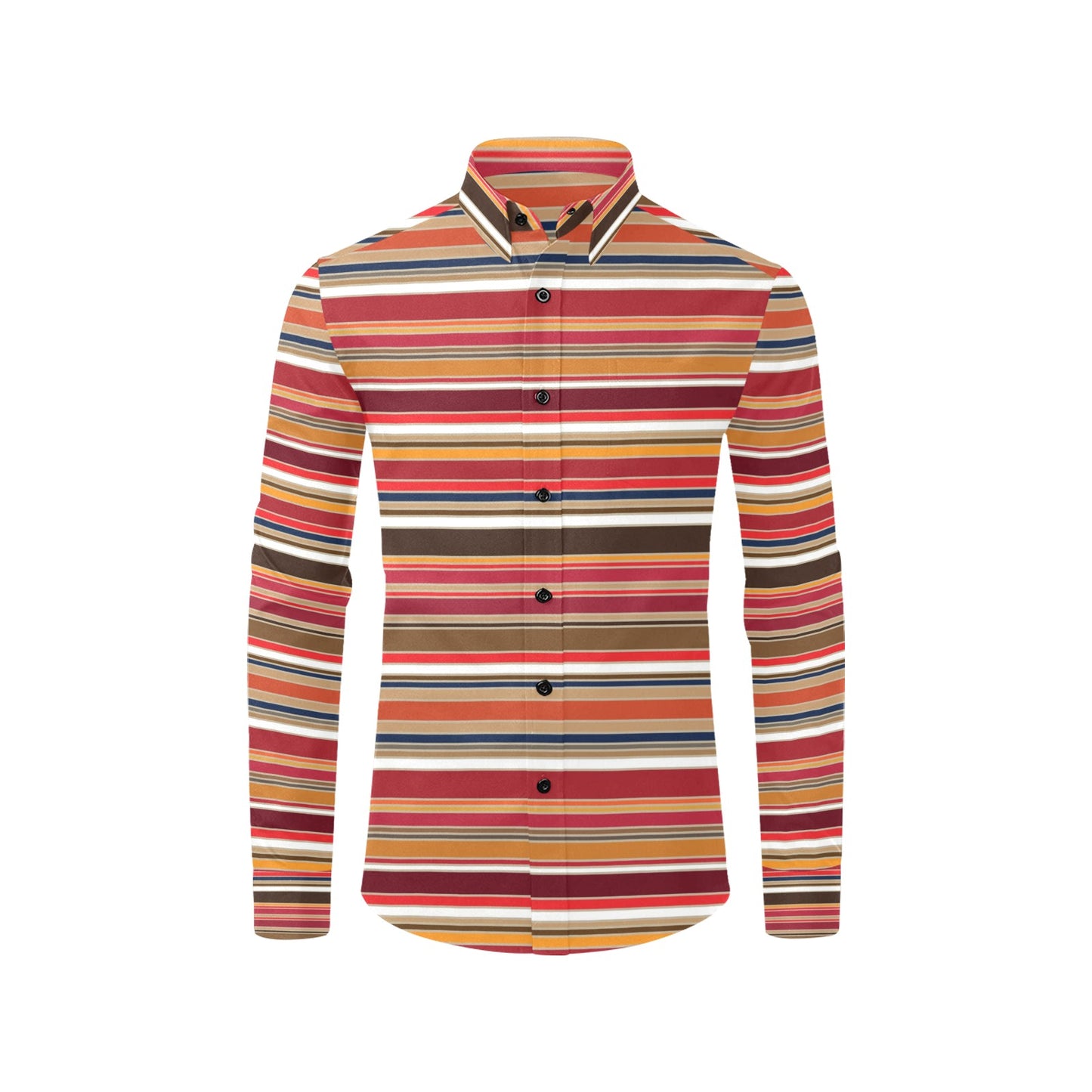 Serape Print Design LKS301 Men's Long Sleeve Dress Shirt